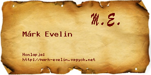 Márk Evelin névjegykártya